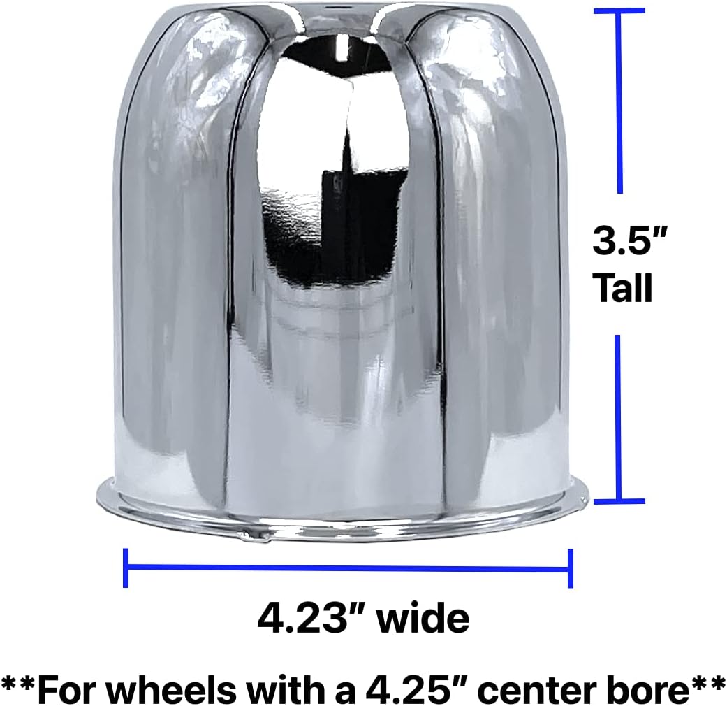 4 Chrome 5.15 Push Through Center Caps C927