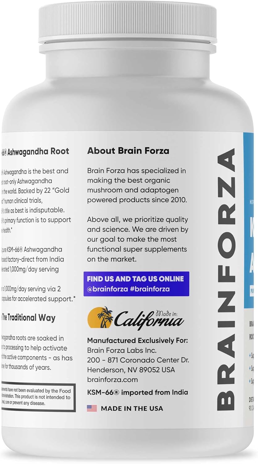 Organic Ashwagandha Root Extract, 1,000mg, 90 Capsules C305231