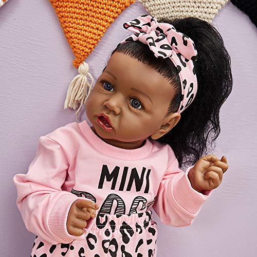 22.8 Inch Soft Body African American Reborn Baby Doll Z57456