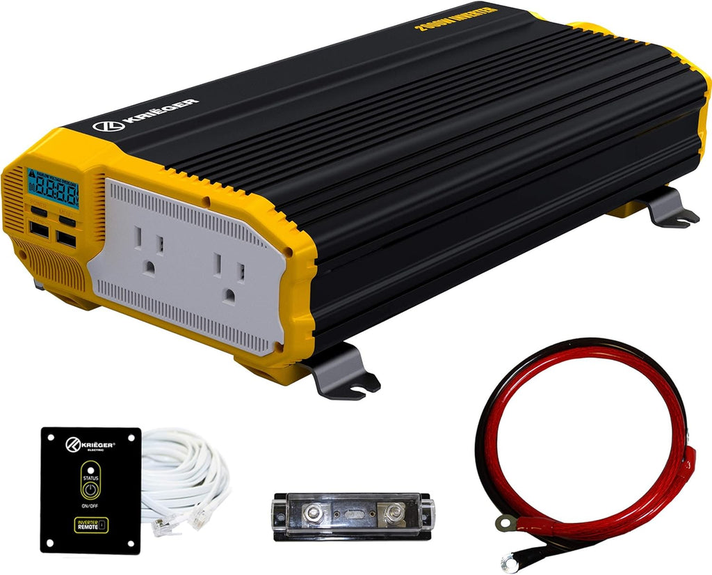 2000 Watts 12V to 110V Modified Sine Wave Power Inverter C39336