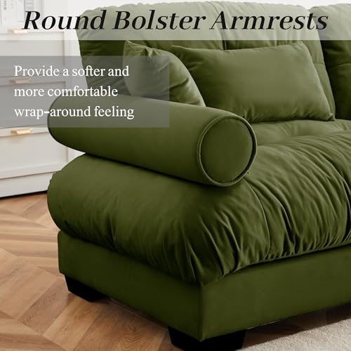 130" Modular Sectional Sofa with Movable Ottoman C54439