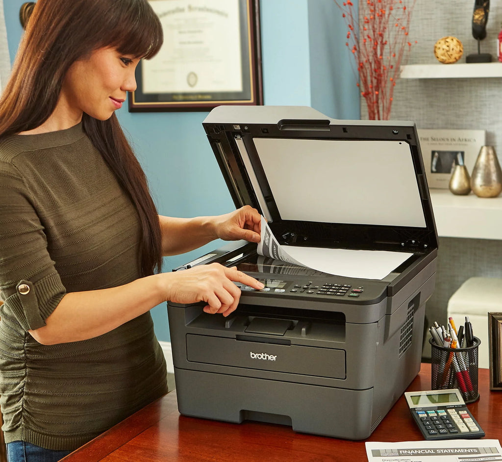 Monochrome Laser All-in-One Printer with Duplex Printing and Wireless Connectivity D820276