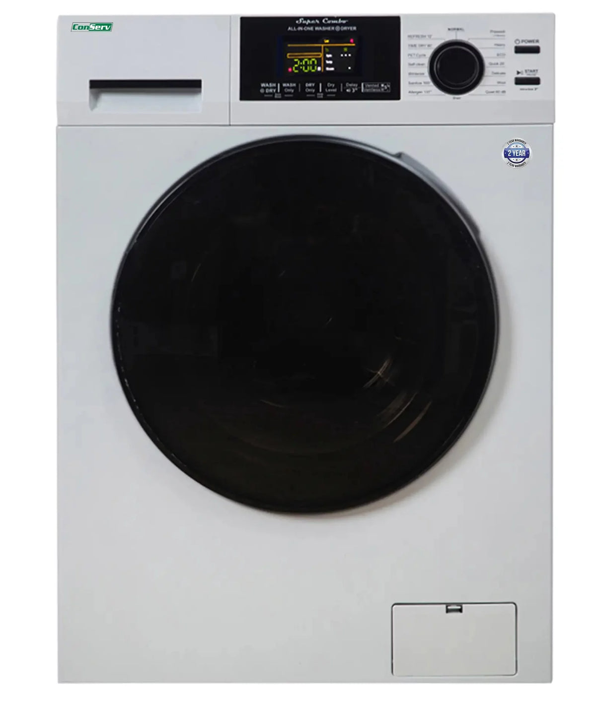 15 lbs Compact Combo Washer Dryer in White Z336628