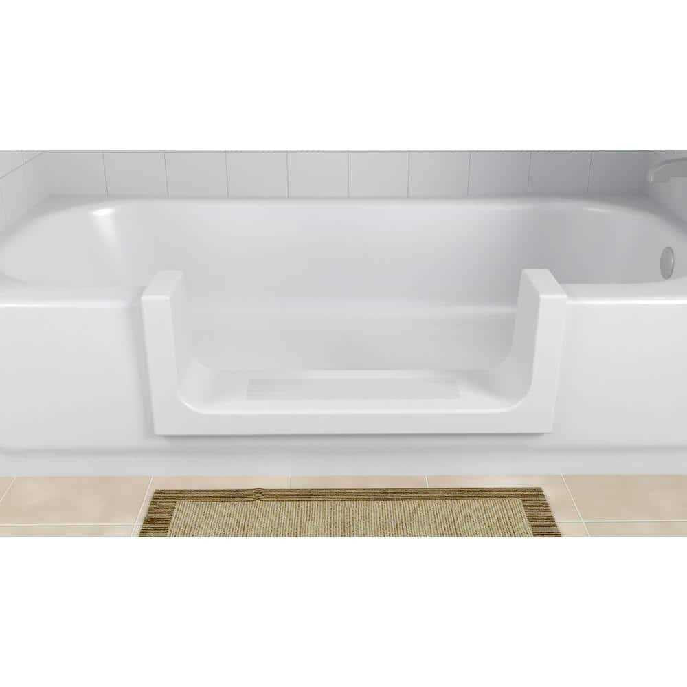 Wide White Step Bathtub Conversion Kit L842376