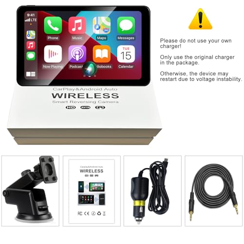 7" HD Portable Touch Screen Car Stereo with Bluetooth O49036
