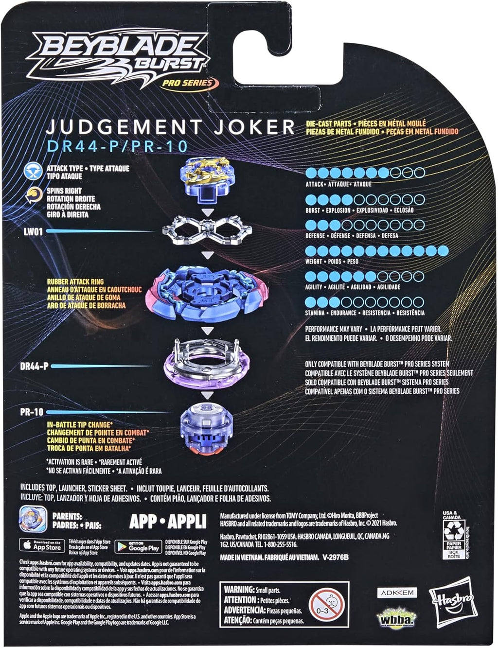 Beyblade Burst Pro Series Judgement Joker Spinning Top Starter Pack N2728