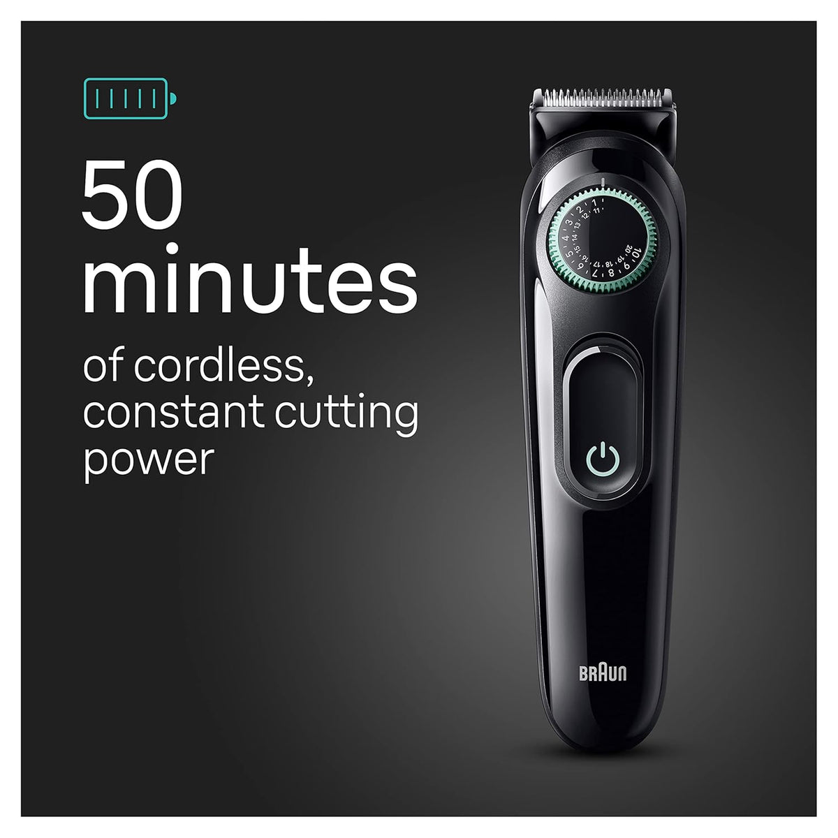 5-in-1 Trimmer for Men with Beard Trimmer, Ear & Nose Trimmer, Hair Clippers, Black H454