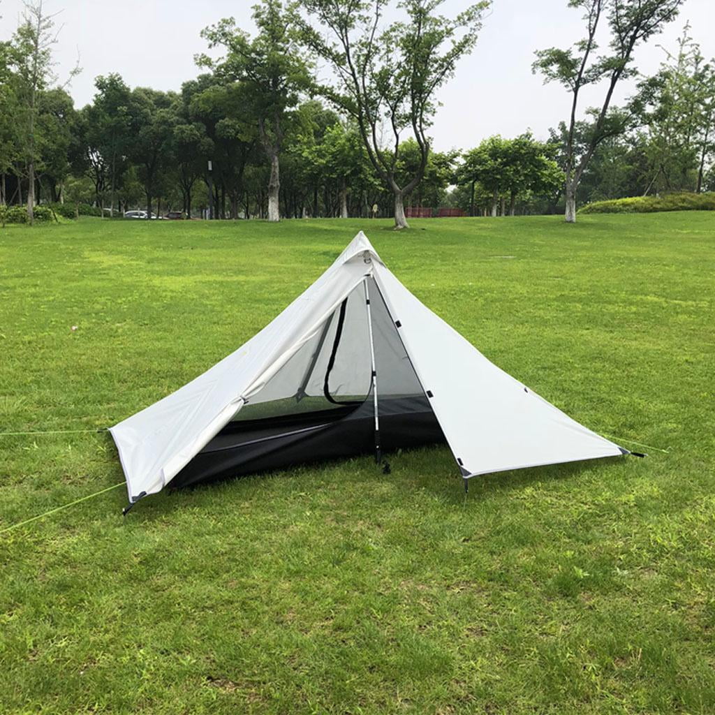 Gray White Waterproof Camping Tent U3975