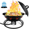 Portable Propane Fire Pit with Lid S62122