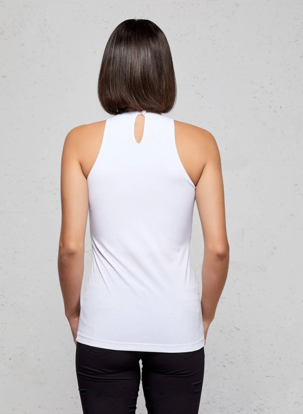 Wrinkle Free Travel Tank Black / L S3132