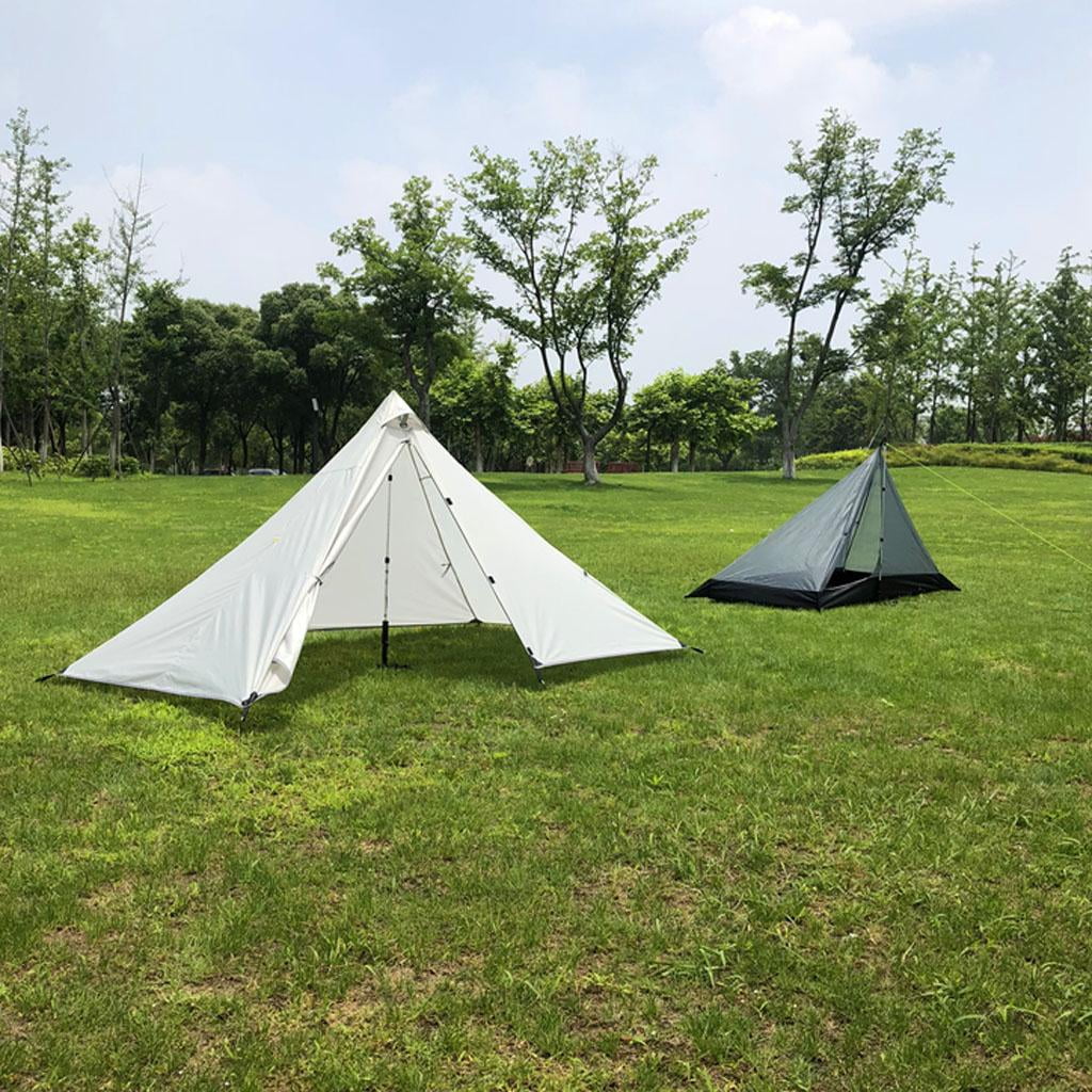 Gray White Waterproof Camping Tent U3975