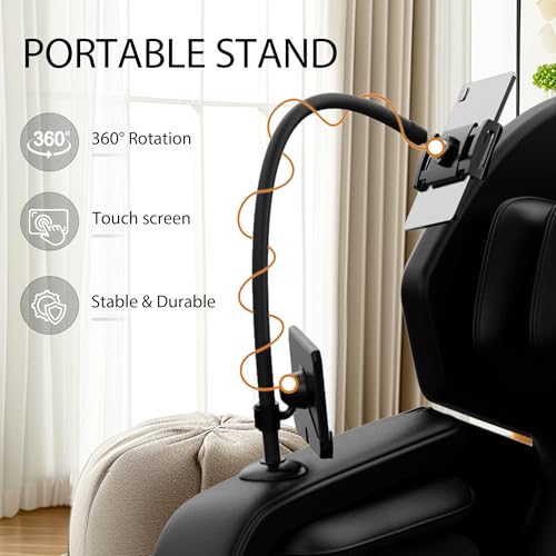 Gold PU Leather Zero Gravity Massage Chair with Airbags and Foot Roller P406039