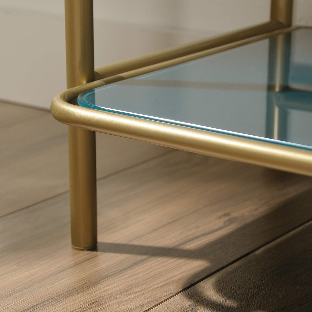 Bookcase, Satin Gold Finish R881098