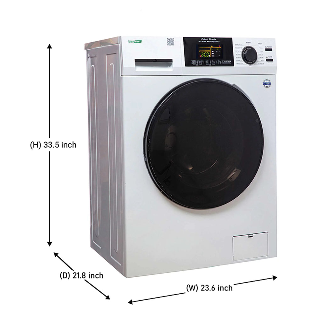 15 lbs Compact Combo Washer Dryer in White Z336628