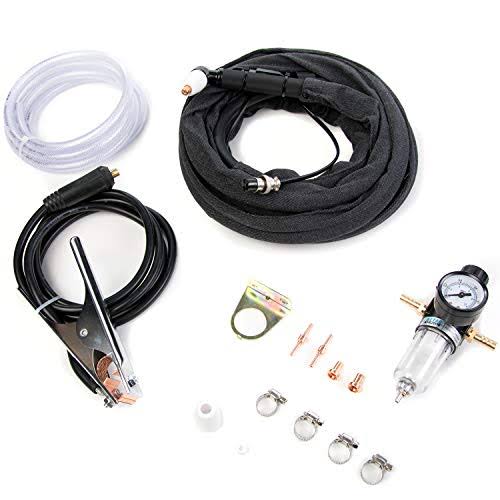 50Amp Air Plasma Cutter, 1/2x22 inch Cut 110V/220V Input Dual Voltage D72609