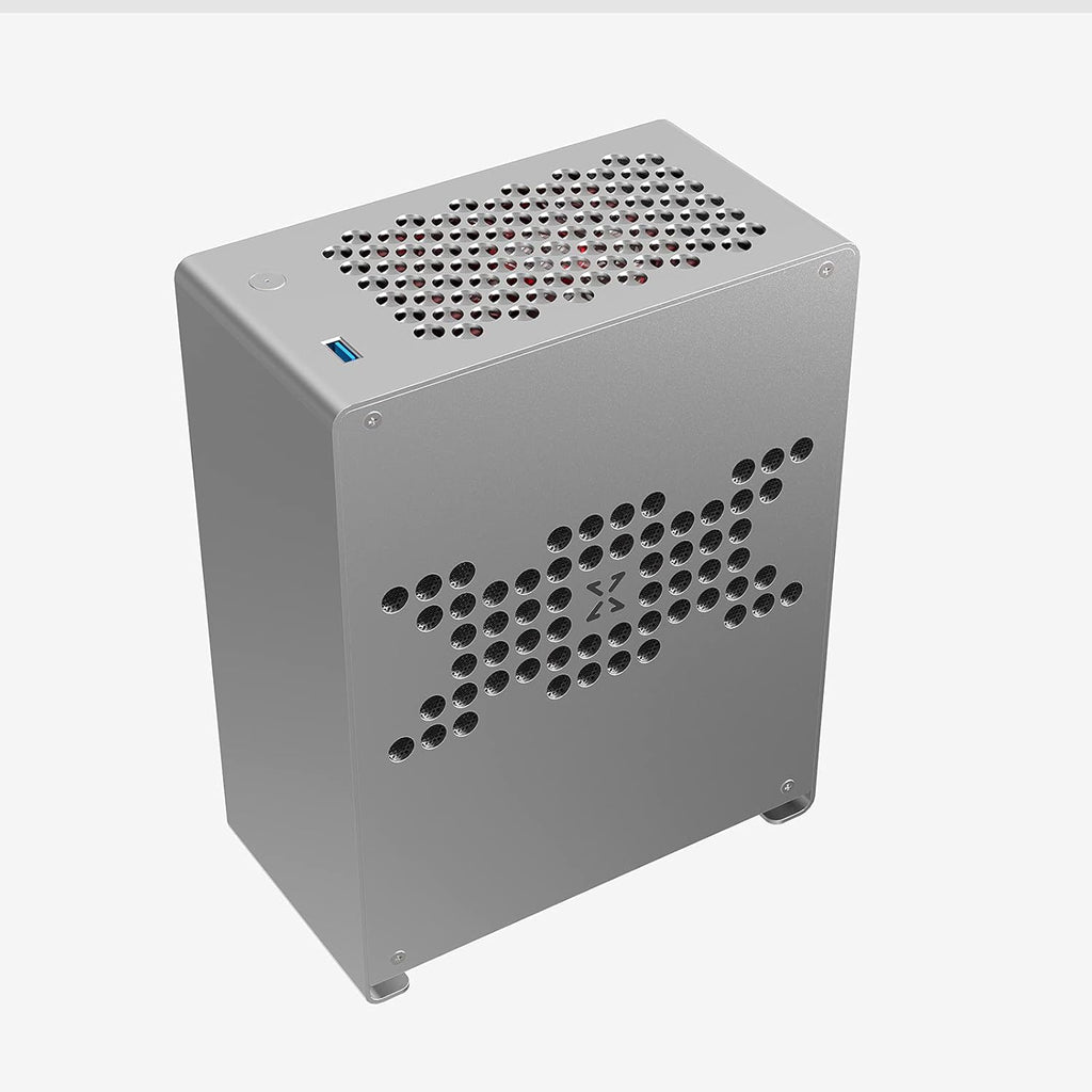 Mini-ITX Aluminum PC Case with PCI-E Riser Cable L51262