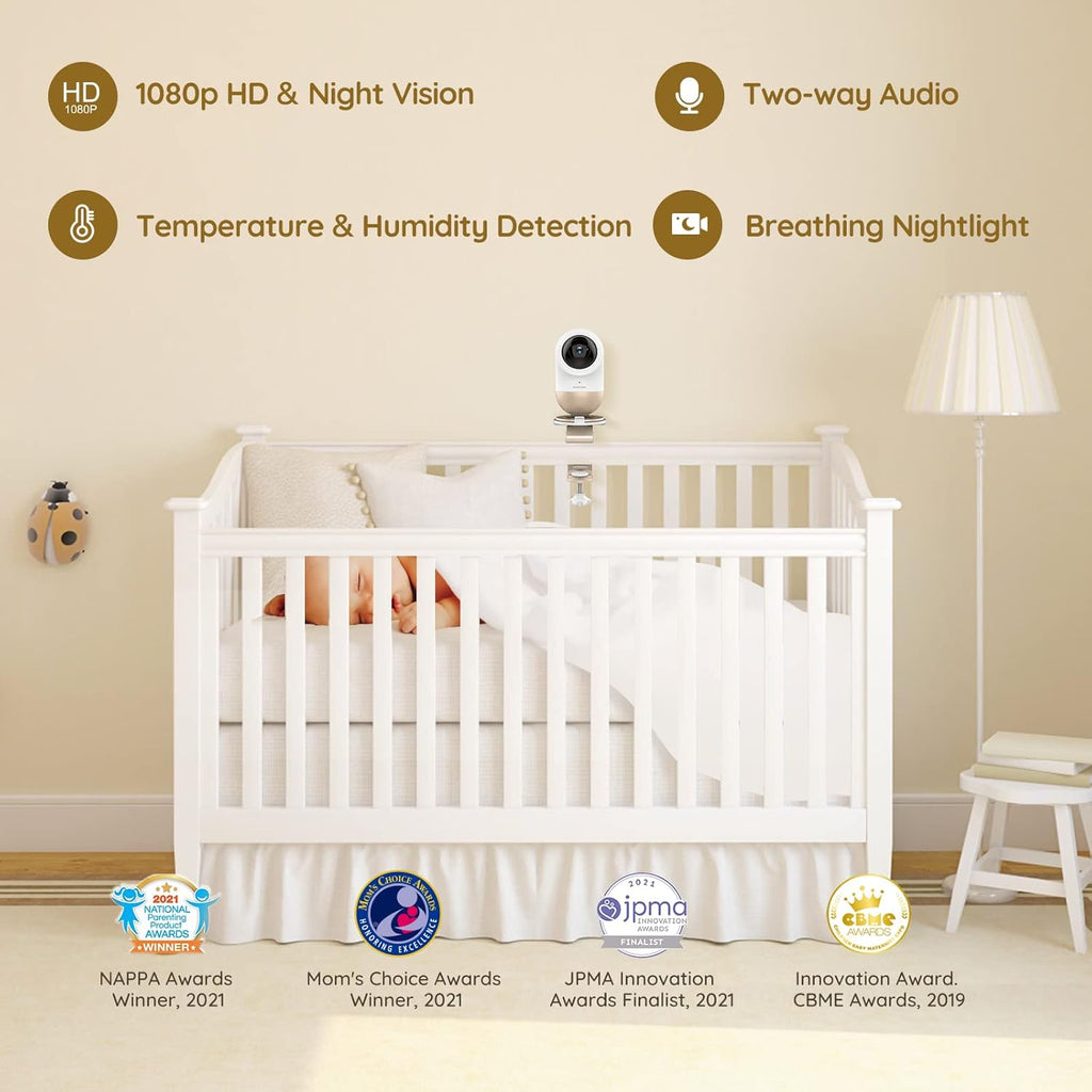 1080P Video Baby Monitor with Night Vision and 2-Way Talk L126707