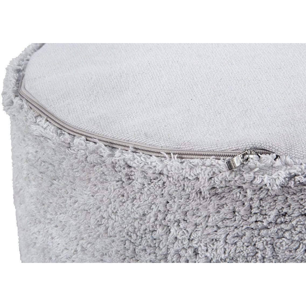 Pearl Grey Pouffe B15825