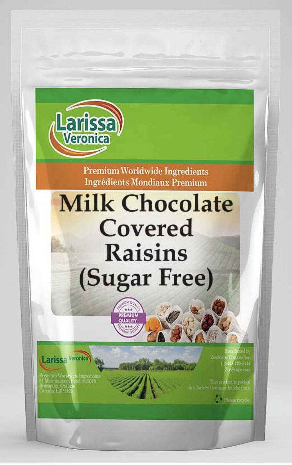Sugar Free Milk Chocolate Covered Raisins 4 oz 3-Pack J3215