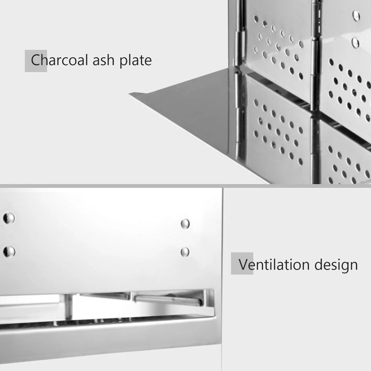 Stainless Steel Wood Stove Barbecue Grill T695661