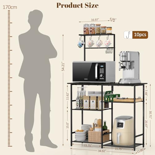 6-Tier Kitchen Baker's Rack with Storage Y57731
