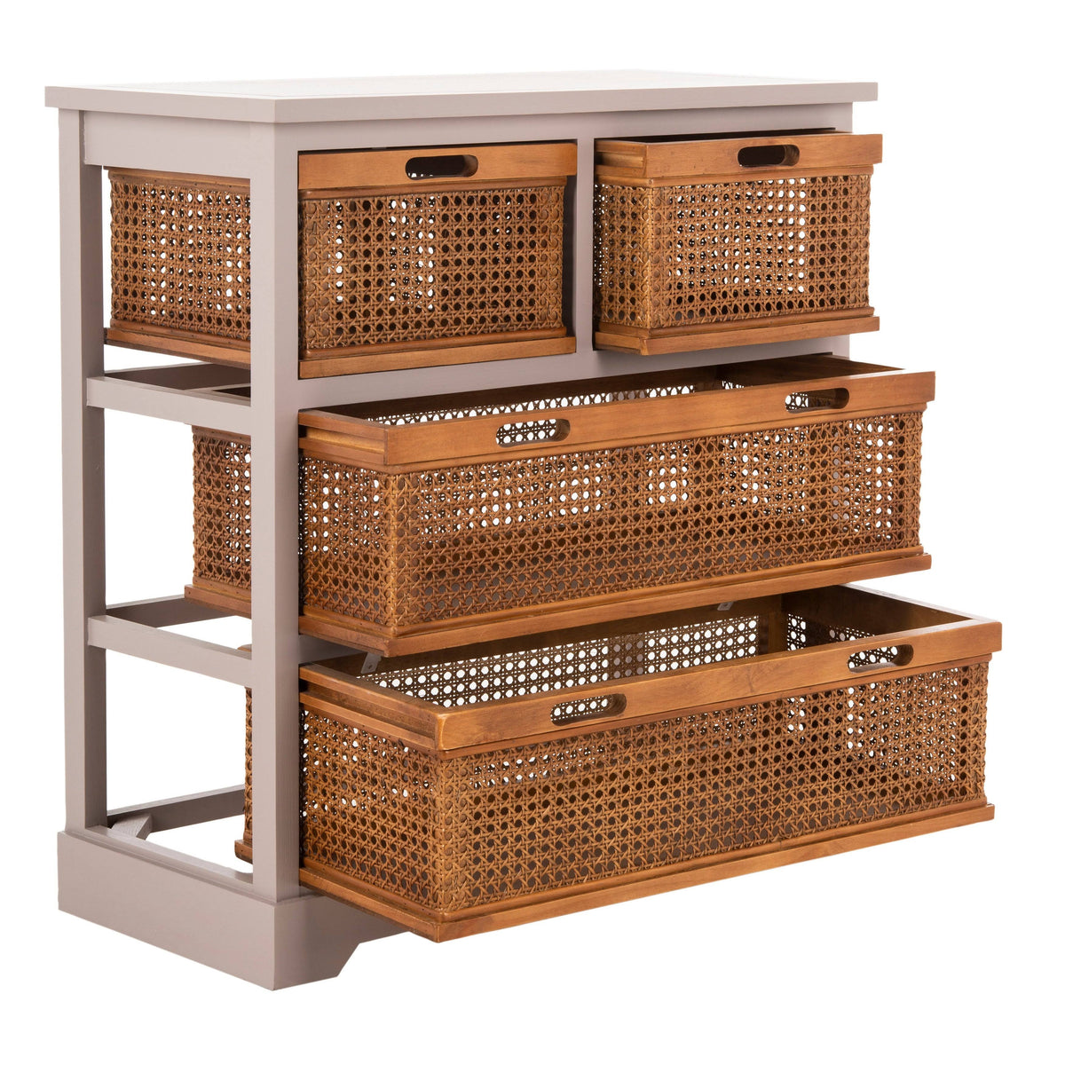 4 Drawer Storage Unit Grey S9904