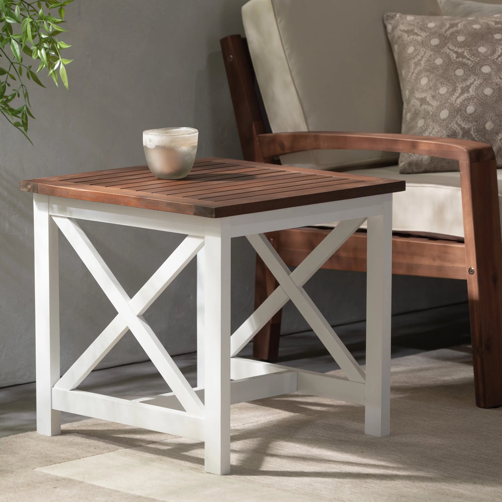 Acacia Wood End Table B755