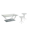 3 Piece Coffee Table Set with 2 End Table U845517
