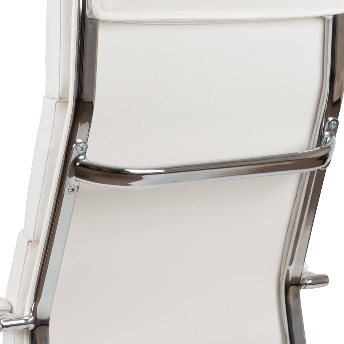 White LeatherSoft High Back Executive Swivel Office Chair H606