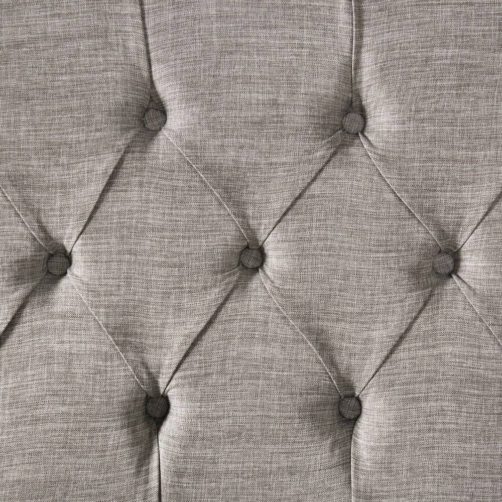 Dark Grey Fabric Tufted Loveseat B9158