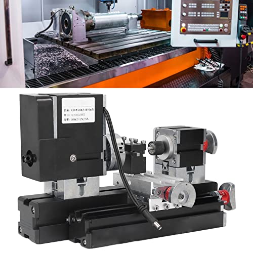 12VDC 60W 12000RPM Micro Lathe Machine with Drill Chuck V19371