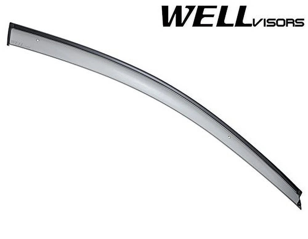 Side Window Wind Deflector Visors with Black Trim J302380