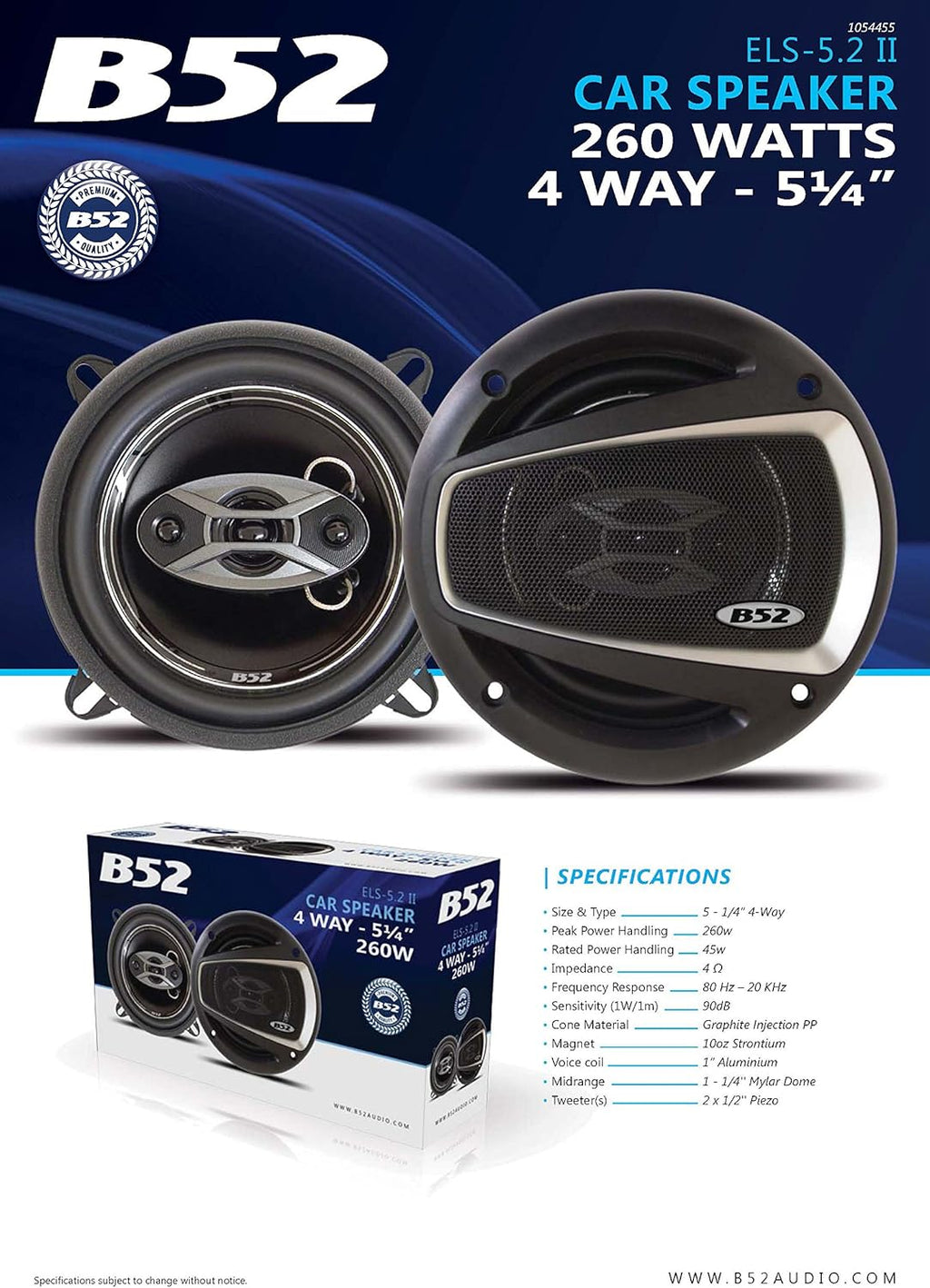 700W 6"X 9" 4-Way Car Speaker (Pair) U694676