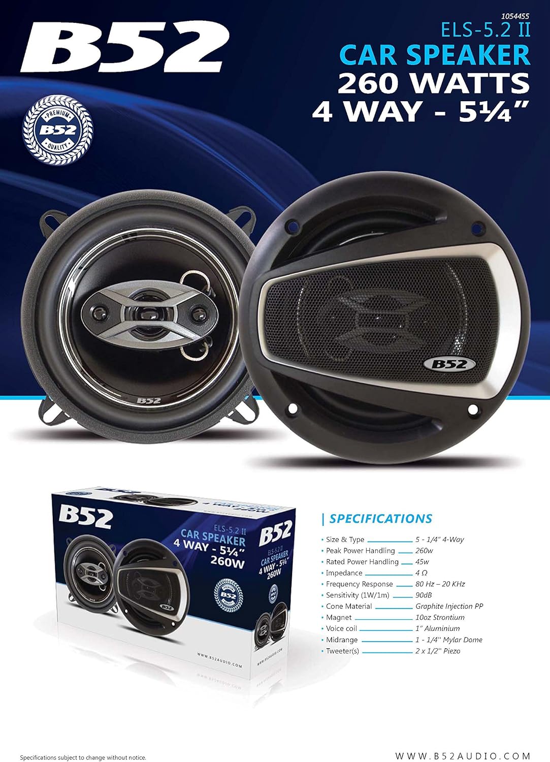 700W 6"X 9" 4-Way Car Speaker (Pair) U694676
