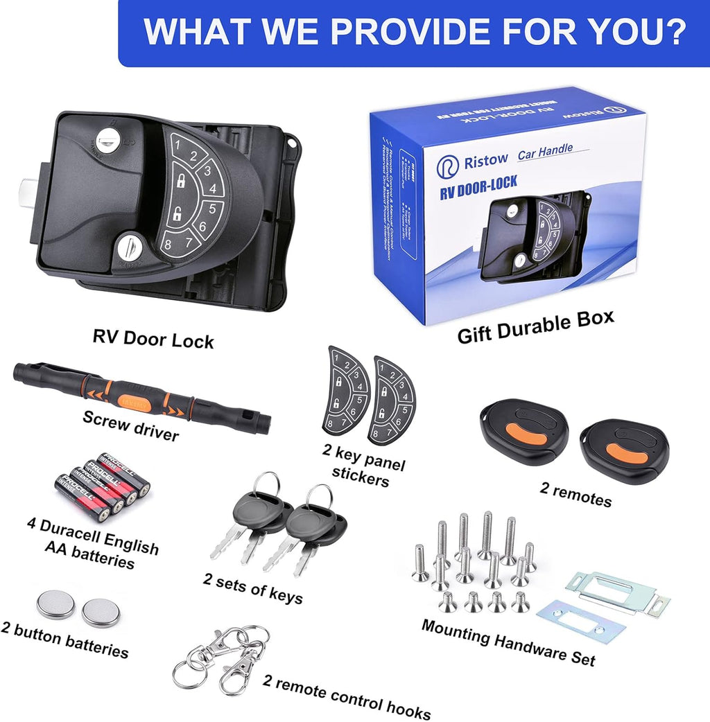 RV Keyless Entry Door Lock with Backlit Keypad E862047