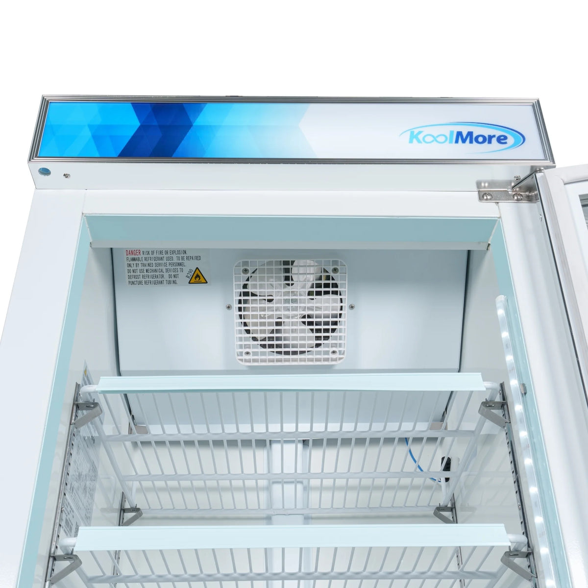 26 in. 1-Door Commercial Display Merchandiser Freezer 9 cu. ft. White W297