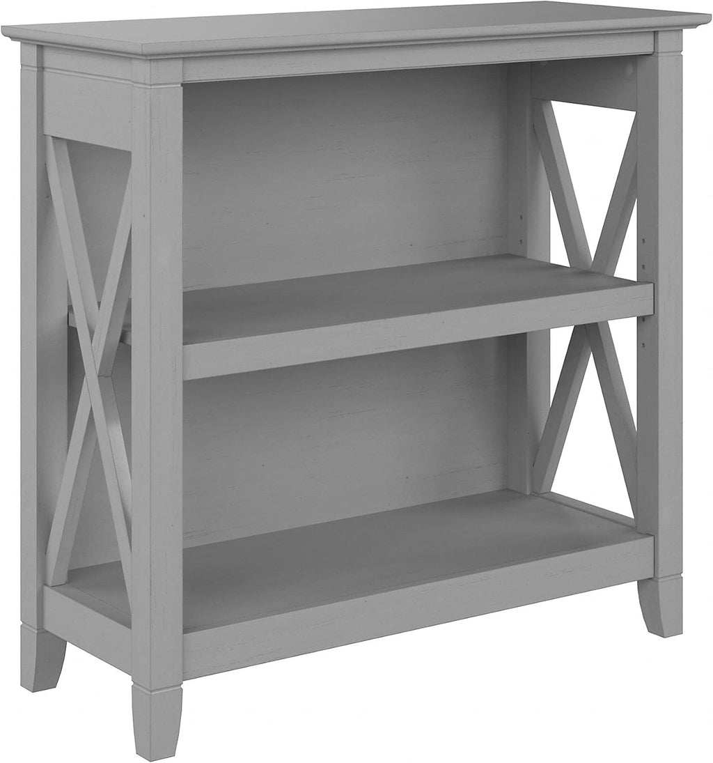 2 Shelf Bookcase in Cape Cod Gray S8415