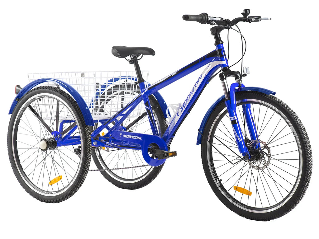 7-Speed 3 Wheeled Adult Tricycle with Cargo Basket H645271