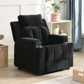 Kids Velvet Recliner Chair with Cup Holder and Footrest J3605