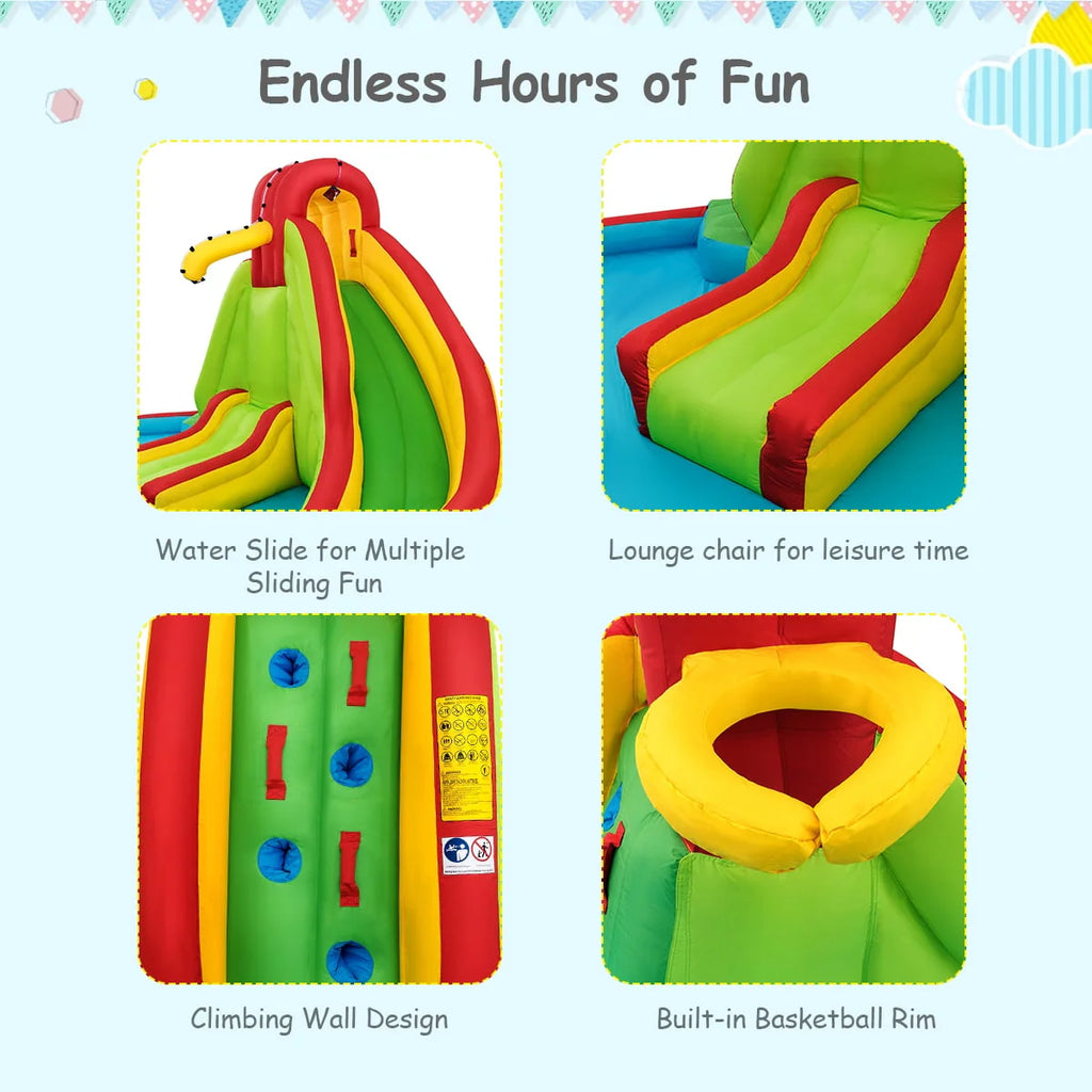 Inflatable Kids Water Slide Park with Splash Pool F480