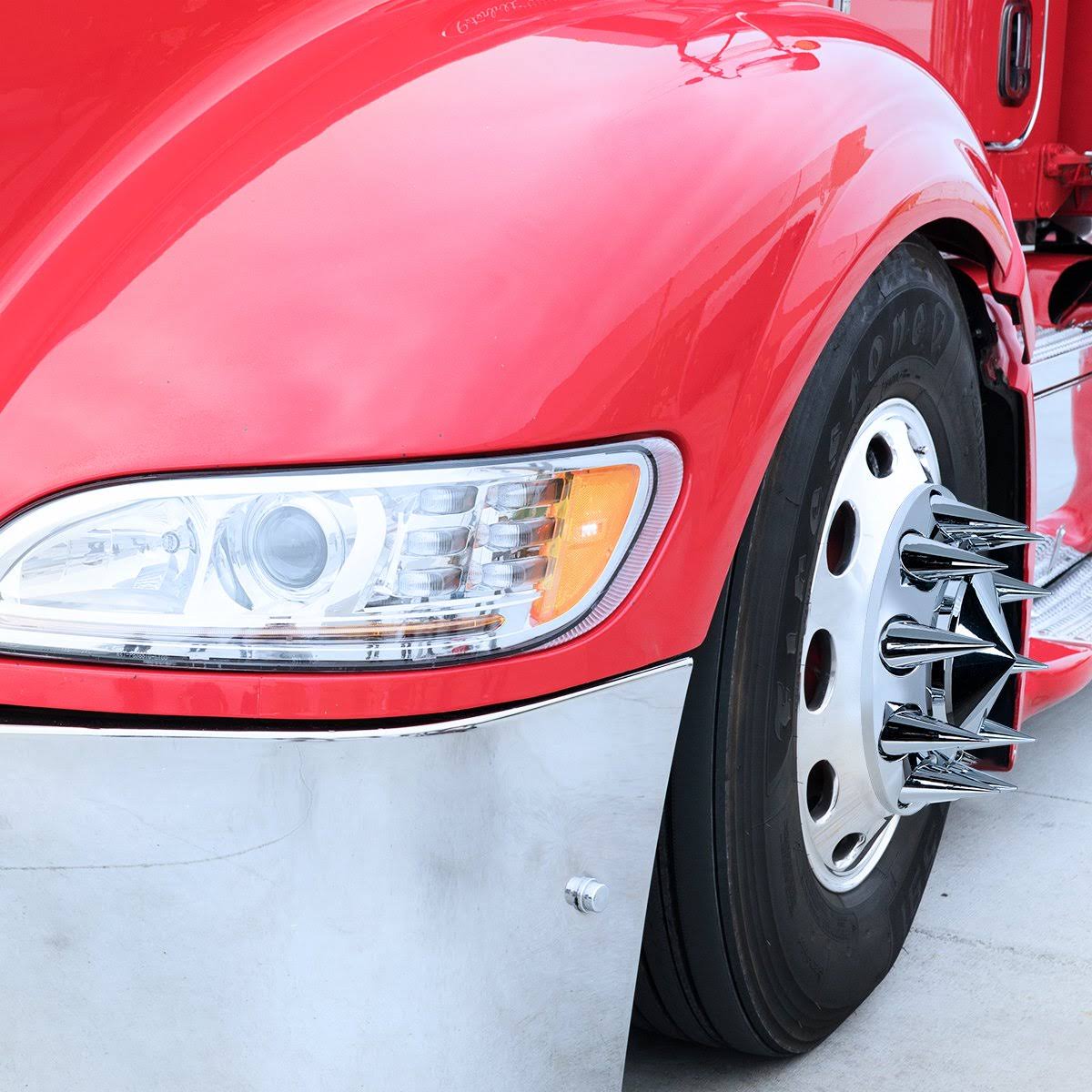 60 Pack Chrome Plastic Spike Nut Cover S478940