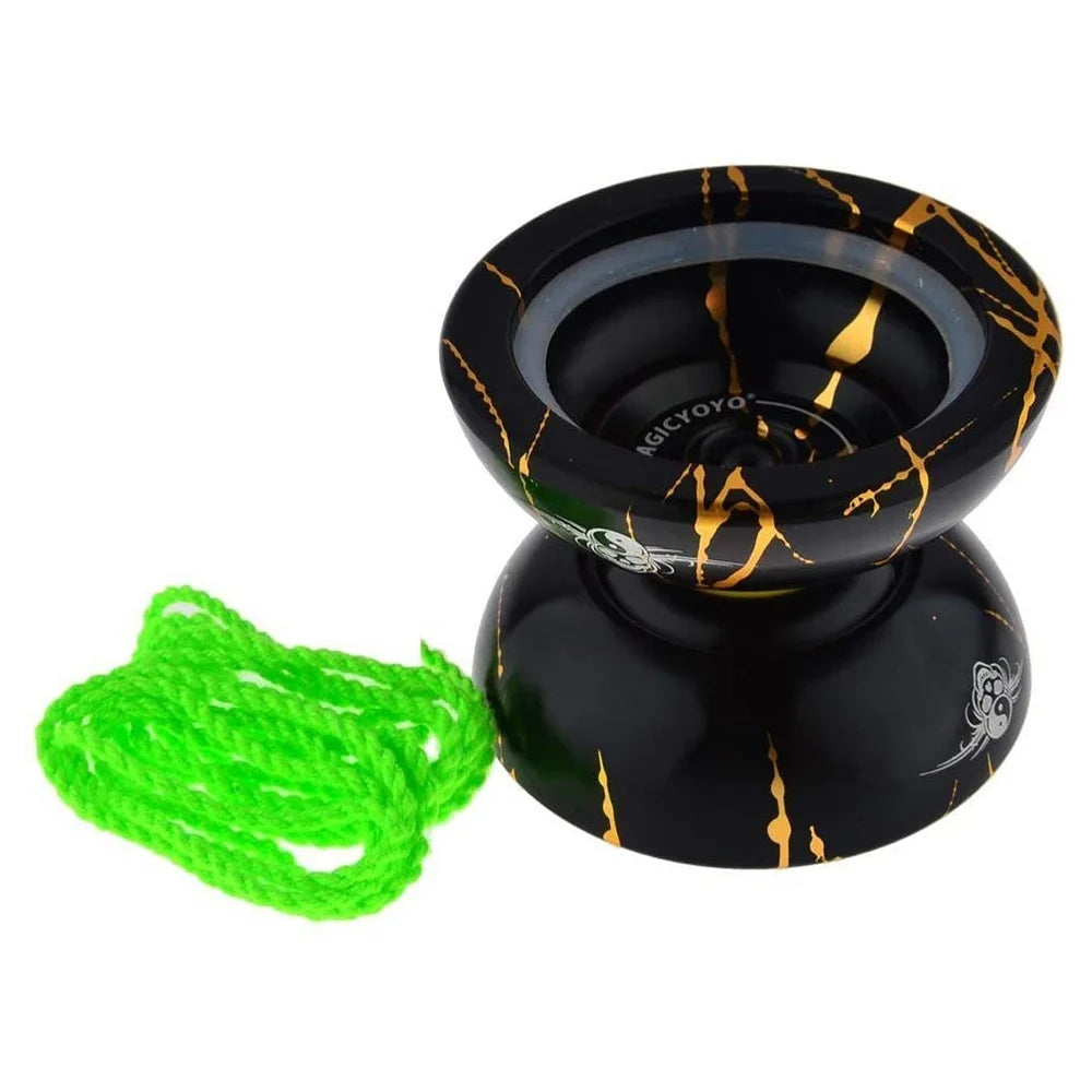 Alloy Aluminum Yoyo Ball with Bag, Glove and 10 Strings K954849