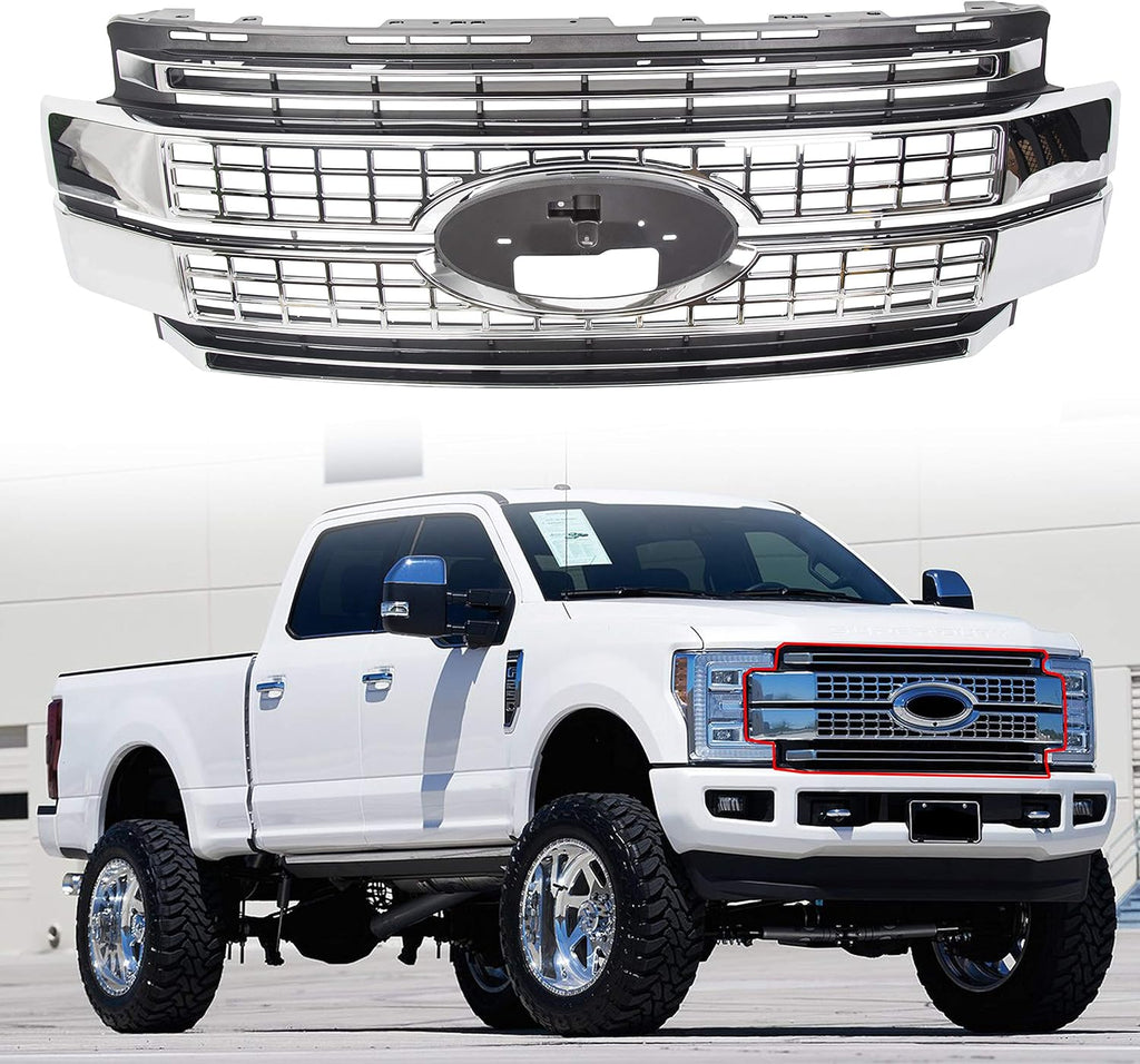 Satin Aluminum Platinum Grille Grill I7478