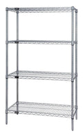 Wire 4 Shelf Starter Kit Stainless D686492