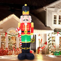 8FT Christmas Inflatable Nutcracker Soldier with Built-in LEDs S4480
