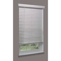 Cordless Faux Wood Blind, white, 22-3/4x22w x 5 J806