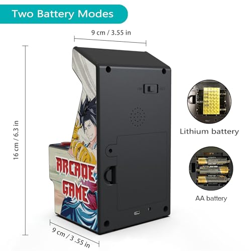 Handheld Game Console Retro Mini Arcade Machine 2.8 Inches Y2282