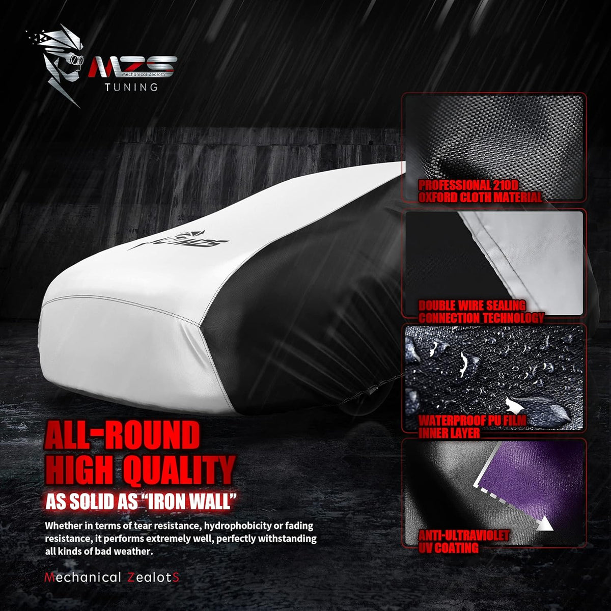 SUV Car Cover Waterproof Universal Two Tone Full Exterior V14425