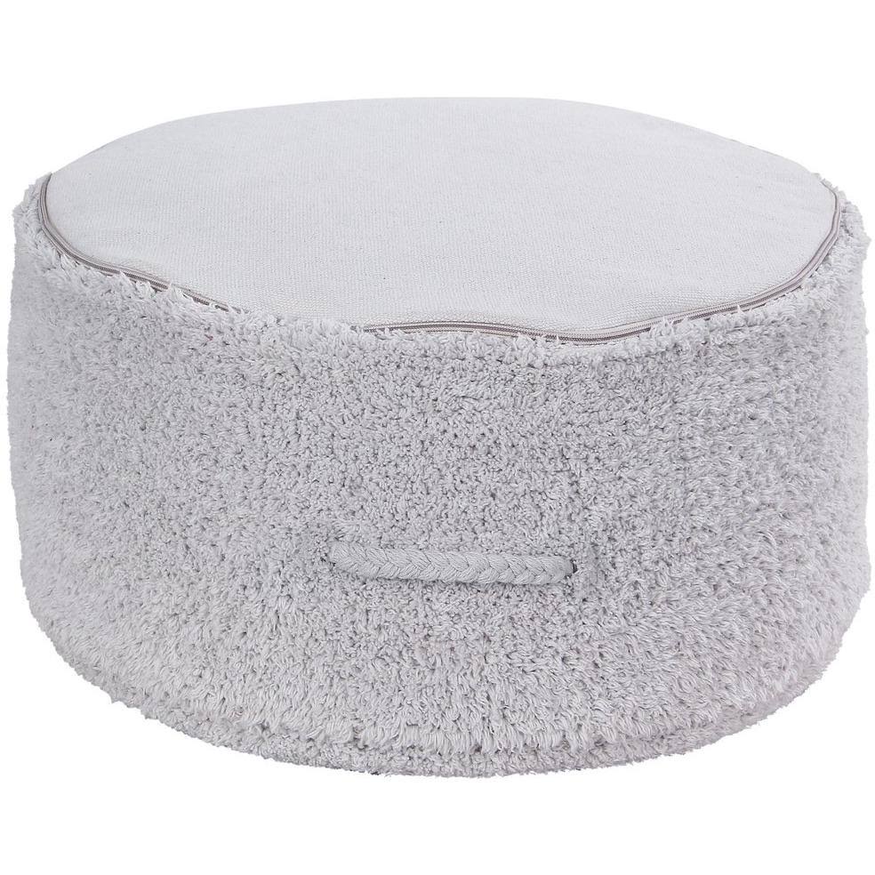 Pearl Grey Pouffe B15825