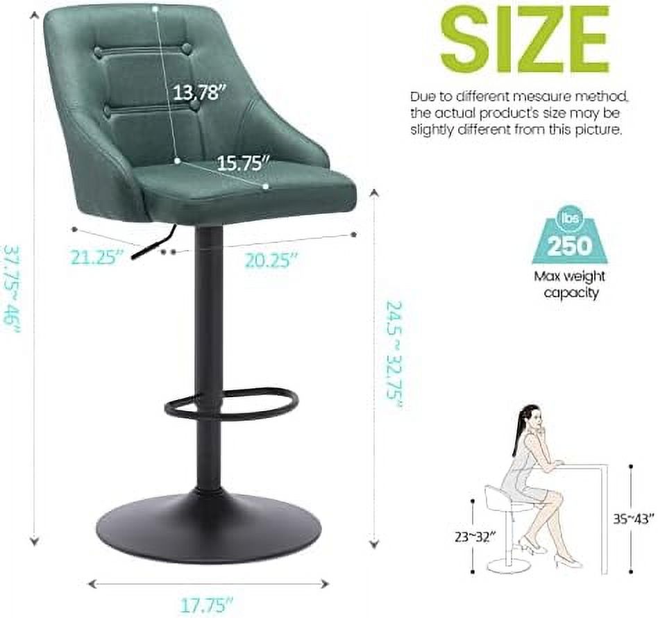 Swivel Fabric Tufted Barstool with Back, Light Grey X981060